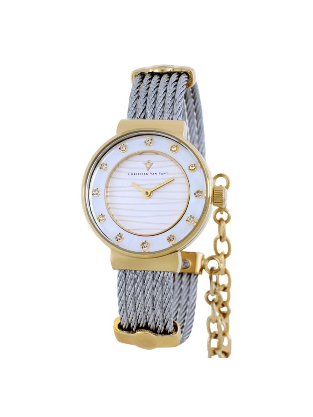 NWT Christian Van Sant Cavo Silver-tone Dial Ladies Watch